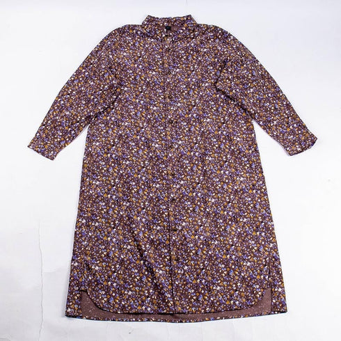 【セール】ワンピース TUNIC ラウンジウェア・ワンピースコレクション フリーサイズ シャツタイプワンピース AWS-49626-A